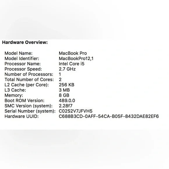 Apple MacBook Pro Retina 13” 2015